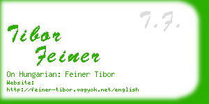 tibor feiner business card